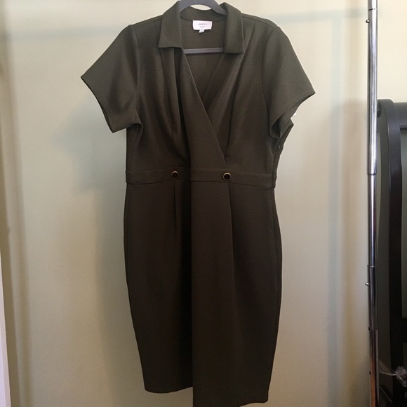 Sophisticated Situation Sheath Dress in Olive - Picture 4 of 6